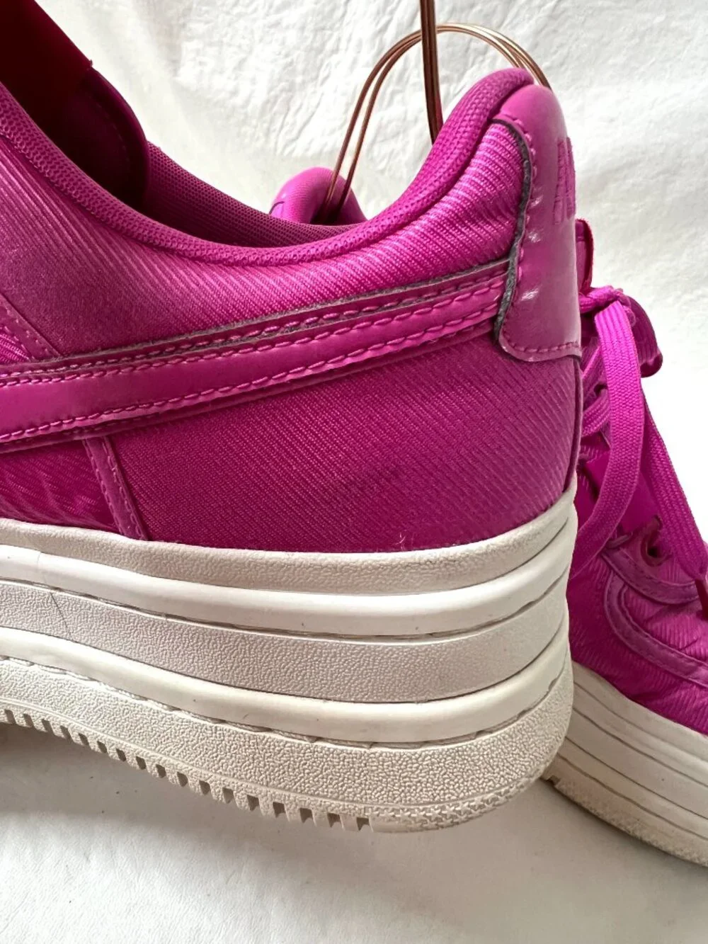 Nike platform sneakers Vandal 2K Hyper Magenta pink nylon strap womens 11 shoes
